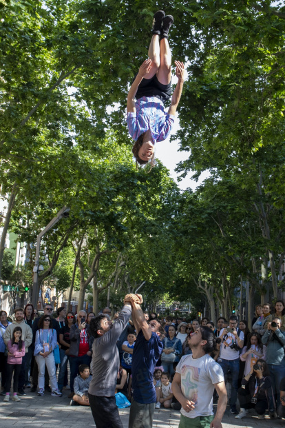 Un espectáculo de la Feria Trapezi.
