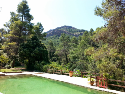Imatge de la piscina de la Casa Rural.