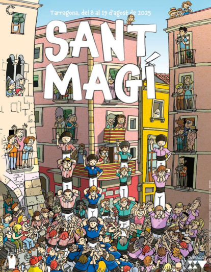 Imagen del cartel de Sant Magí, obra de Hugo Prades.