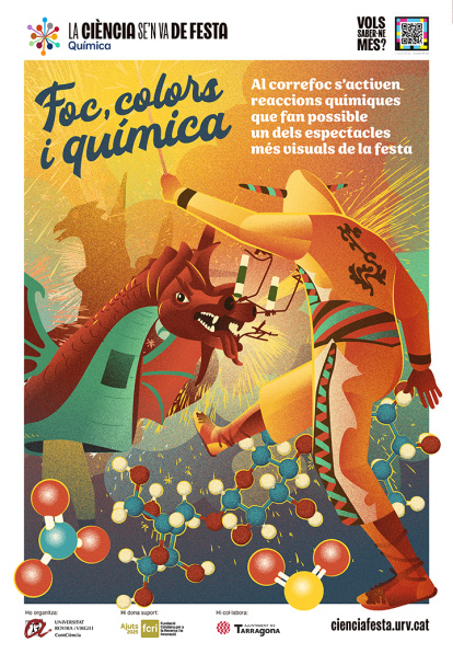 Imatge del cartell sobre química i pirotècnia.