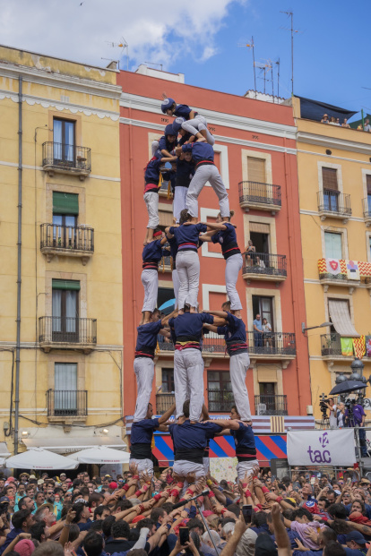 Un instant de la diada castellera de Santa Tecla.