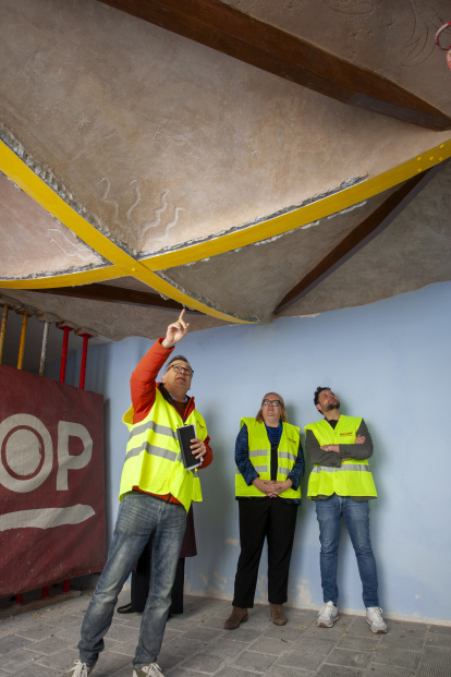 Visita d'obres al Teatre Metropol.