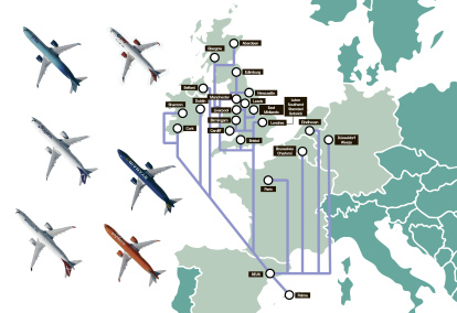 Mapa con los enlaces del Aeropuerto de Reus para la temporada 2026.