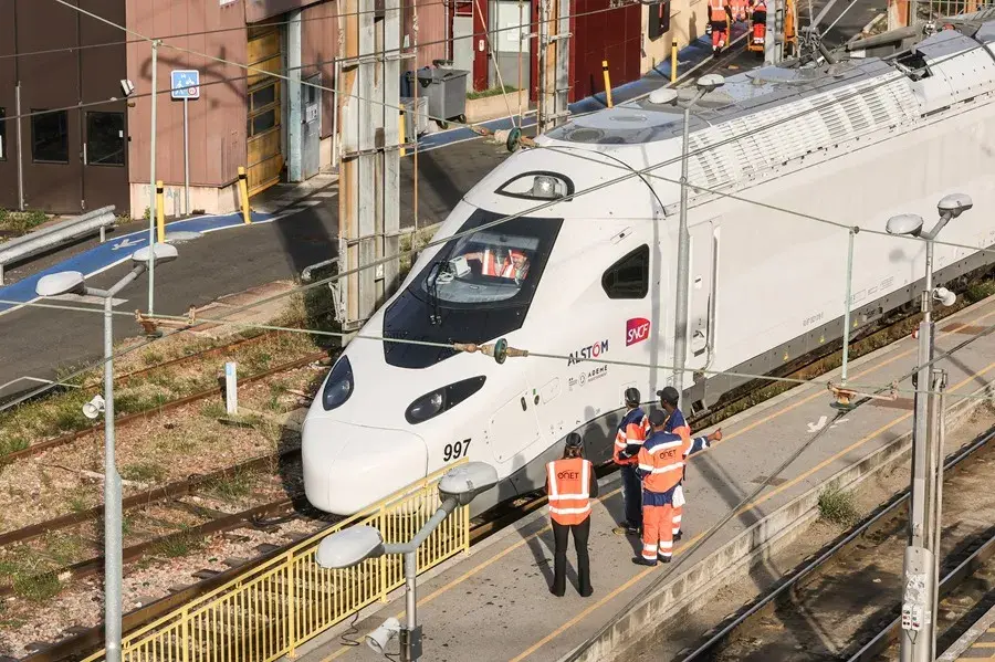 A French high-speed train in Paris, in an archive photo.